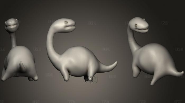 Dinosaur Baby stl model for CNC
